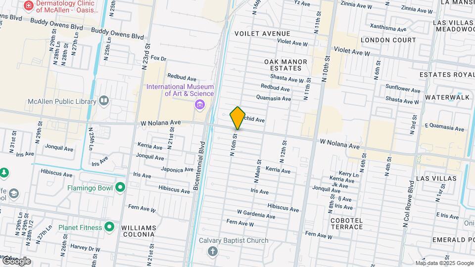 1521 Nolana Ave Map and Location Details