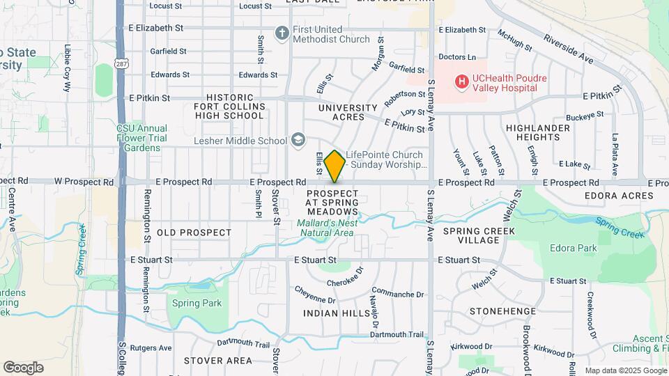 811 E Prospect Rd Map and Location Details