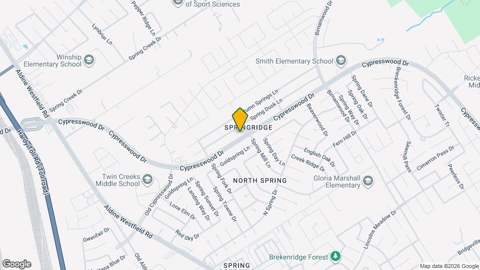 26614 Cypresswood Dr Map and Location Details