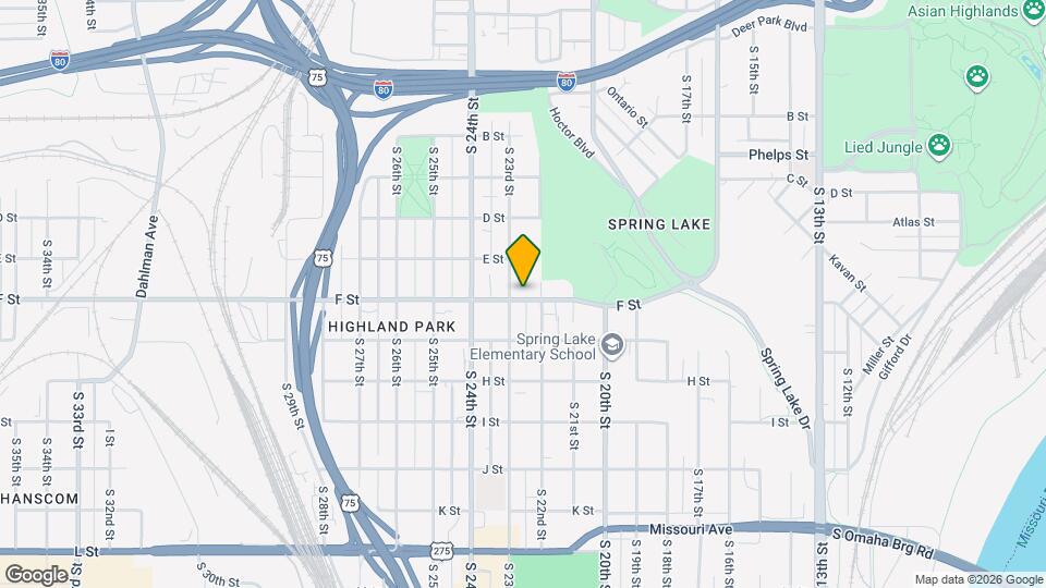 2212 F St Mapa y Detalles de la Ubicación