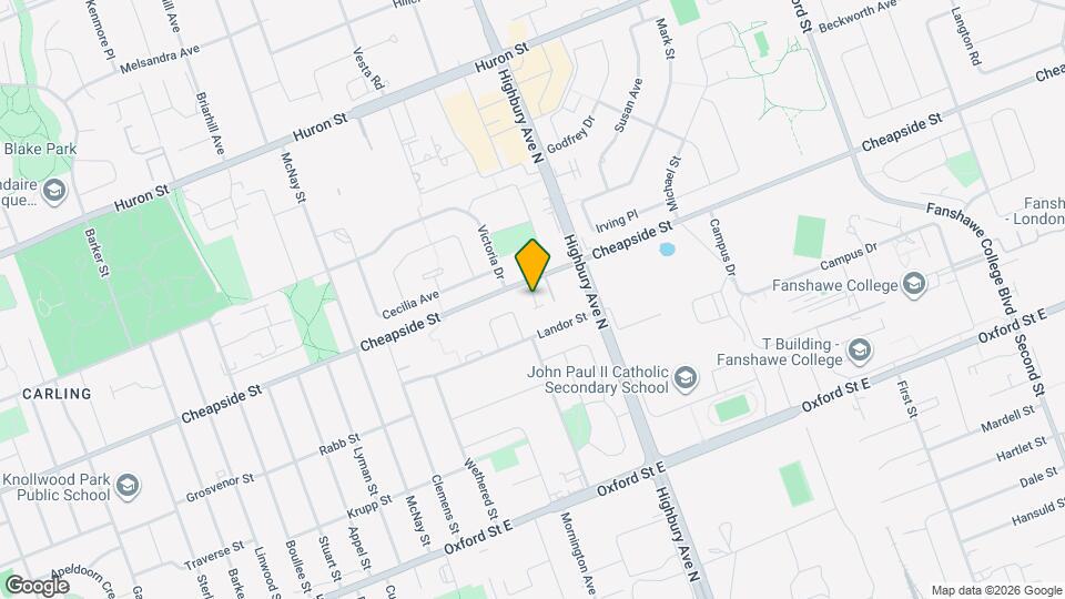 1215 Cheapside St Map and Location Details