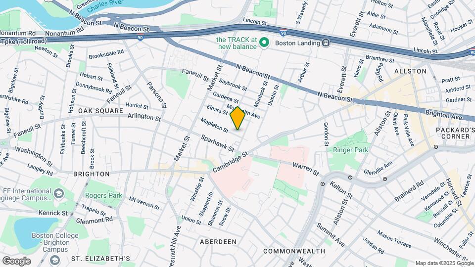 76 Mapleton St, Unit 1 Map and Location Details