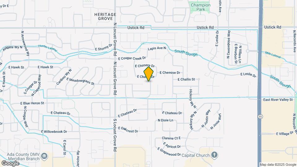 2557 N Laughridge Ave Map and Location Details