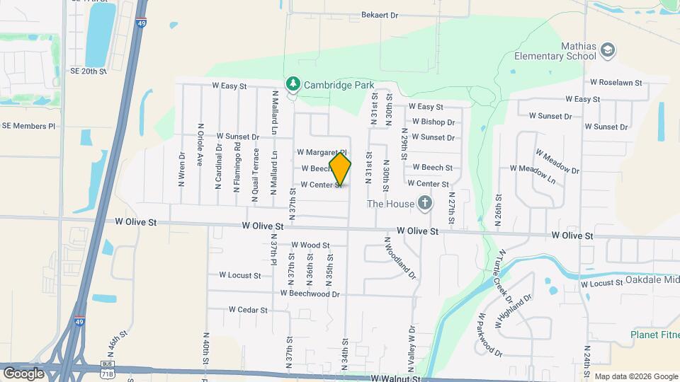 3402 W Center St Map and Location Details