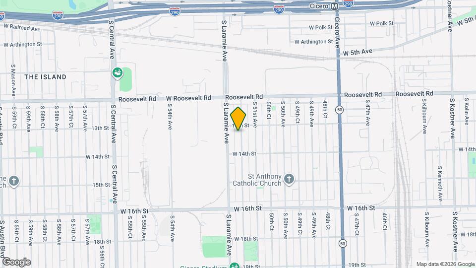 1310 S 51st Ct, Unit 202 Map and Location Details