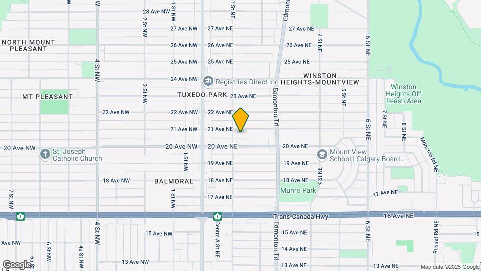 209 21 Av NE Map and Location Details