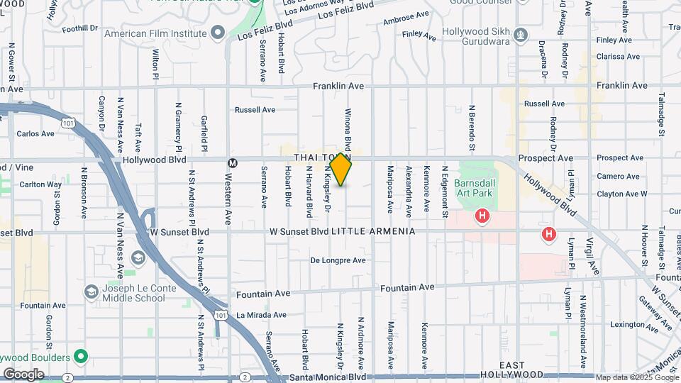 1605 Winona Blvd Map and Location Details