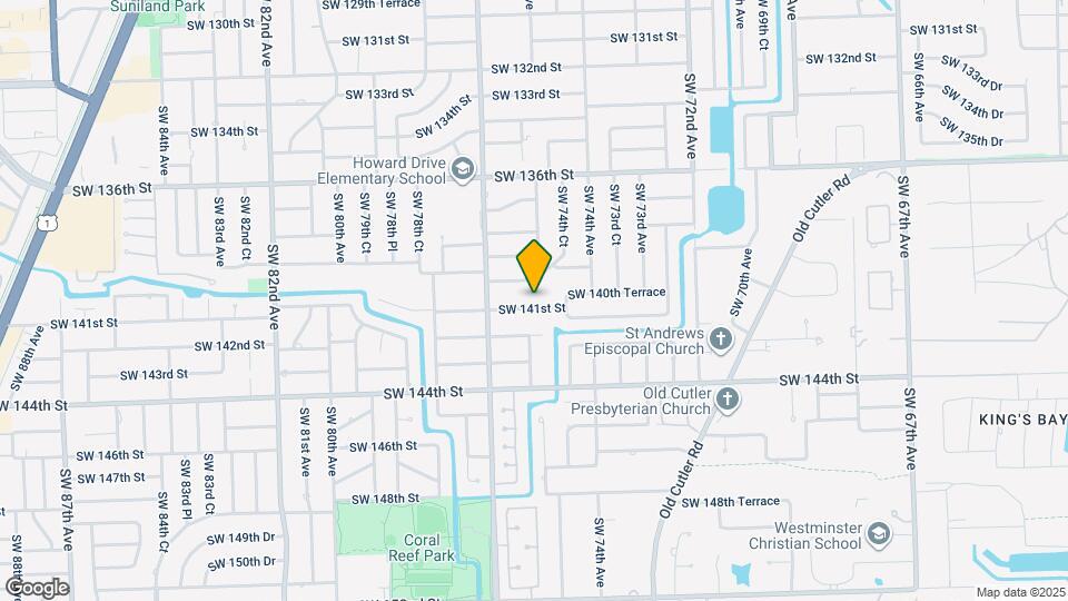 7505 SW 141st St Map and Location Details