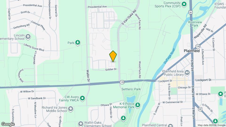 14913 S Dyer Ln Mapa y Detalles de la Ubicación