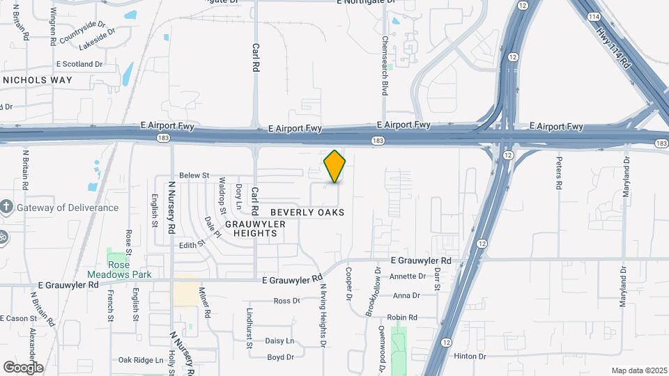 1619 Brentwood Dr Map and Location Details