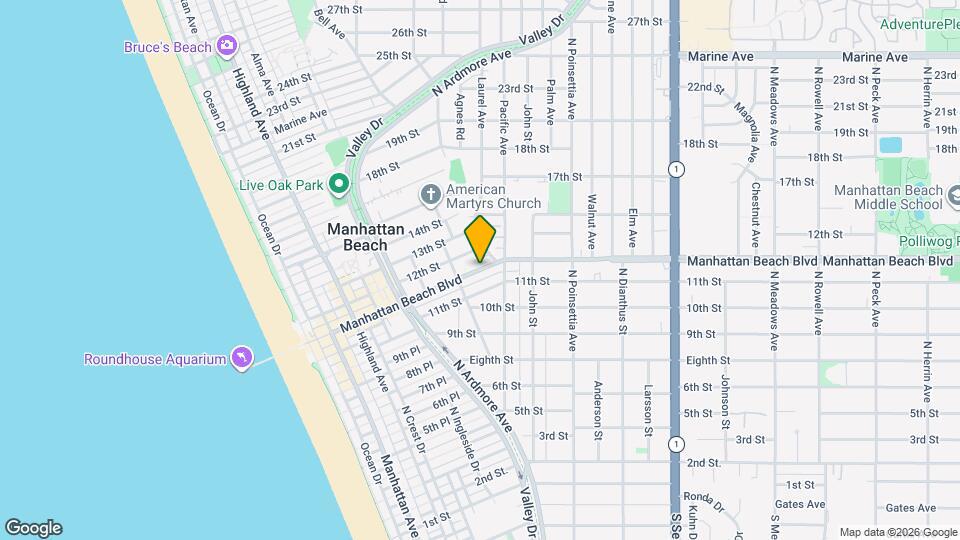 733 Manhattan Beach Blvd Map and Location Details