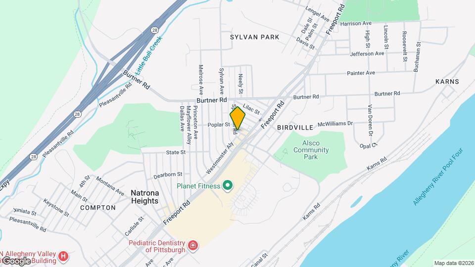 1206 Springhill Rd Map and Location Details