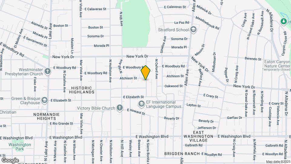 1716 1/4 N Sierra Bonita Ave Map and Location Details