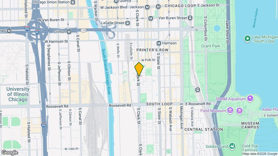 929 S Clark St Map and Location Details