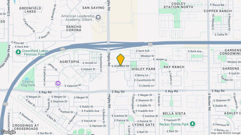 3293 E Sheffield Rd Mapa y Detalles de la Ubicación