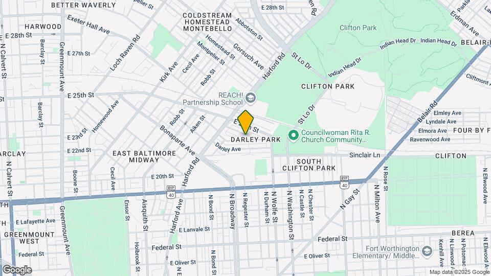 1664 Cliftview Ave Map and Location Details
