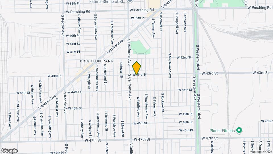 4302 S Fairfield Ave Map and Location Details