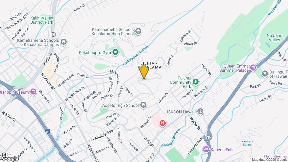 1248 Alewa Dr Map and Location Details