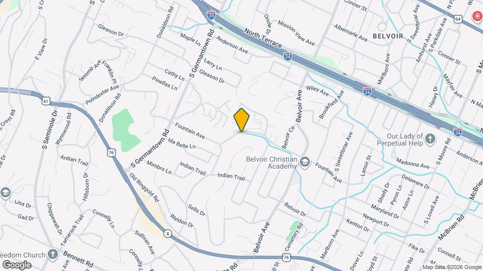 3720 Fountain Ave Map and Location Details