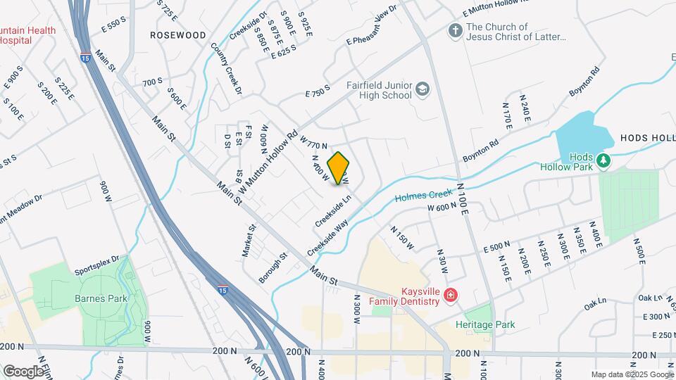 647 N 400 W Map and Location Details