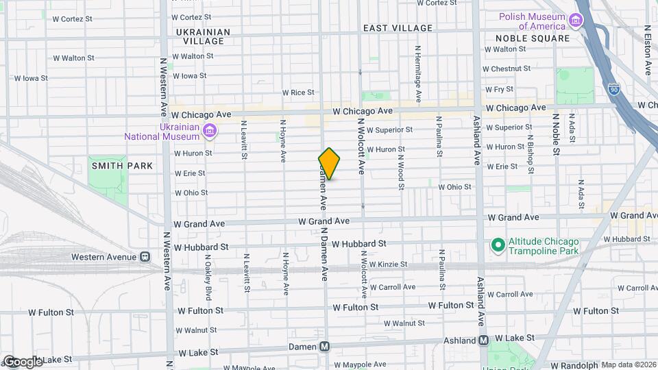 1952 W Ohio St Mapa y Detalles de la Ubicación