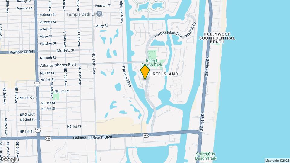 501 Three Islands Boulevard Map and Location Details