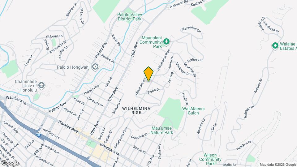 1744 Wilhelmina Rise Map and Location Details