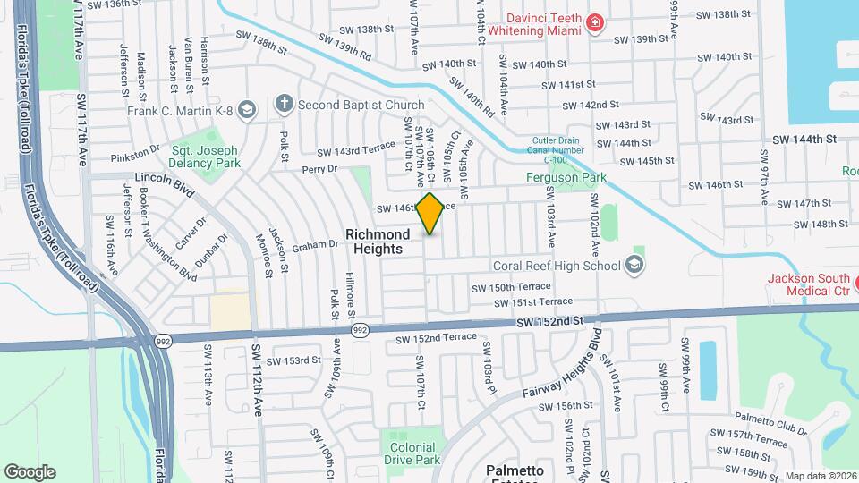 14735 SW 107th Ave Map and Location Details