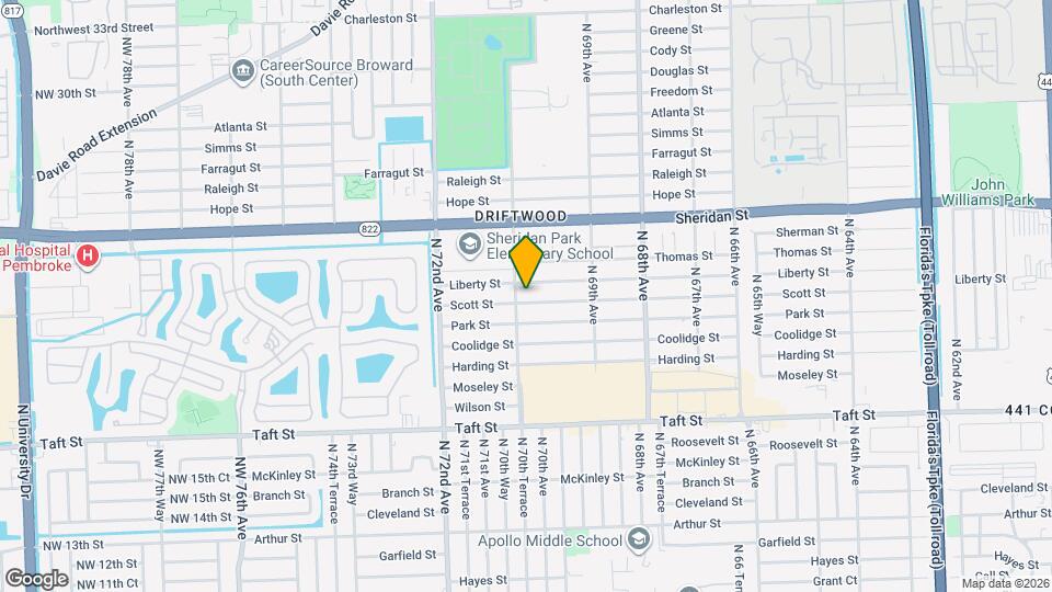 7021 Scott St Map and Location Details