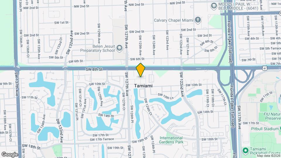 126XX SW 9th St Map and Location Details