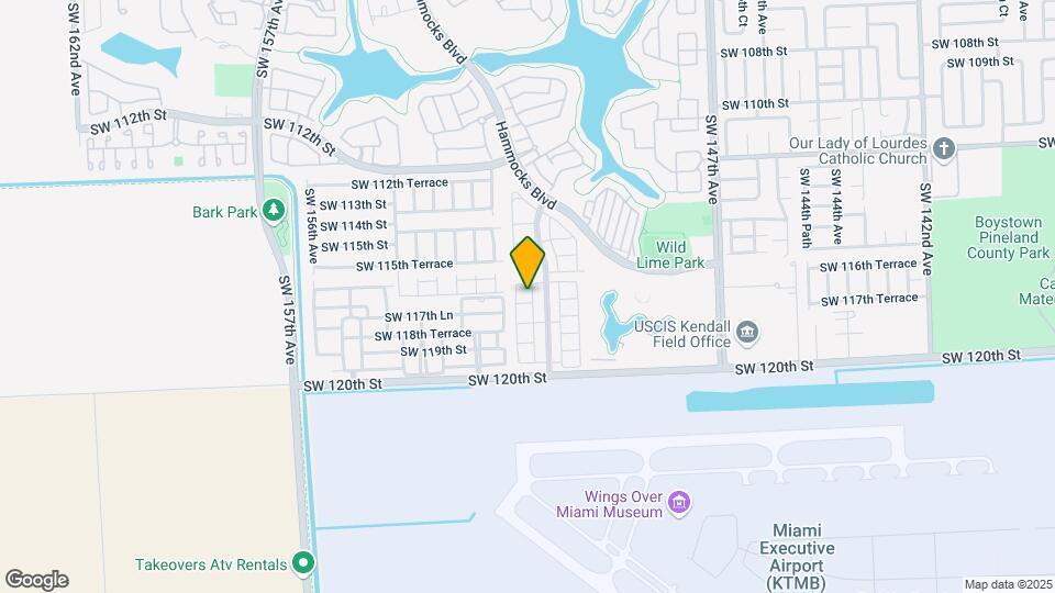 15153 SW 117th Terrace Map and Location Details
