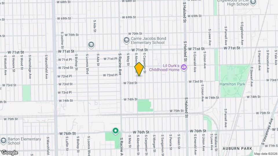 7243 S Aberdeen St Mapa y Detalles de la Ubicación