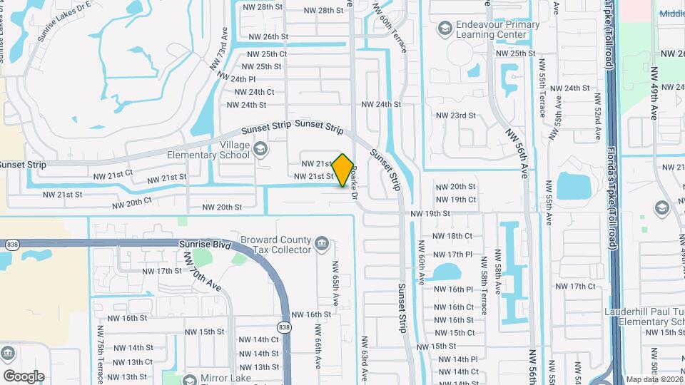 6500 NW 20th Ct Map and Location Details