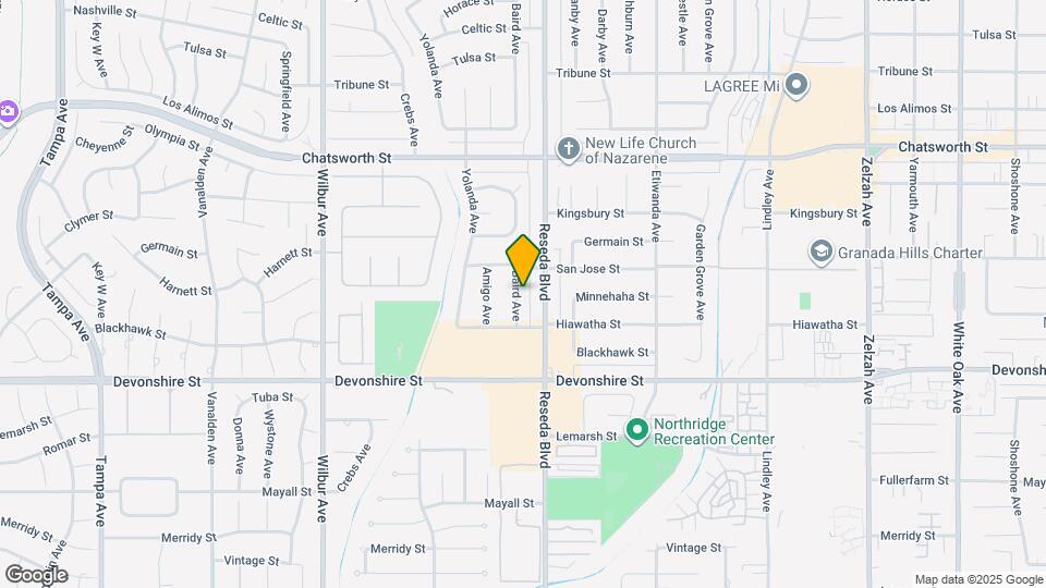 10434 Baird Ave Map and Location Details