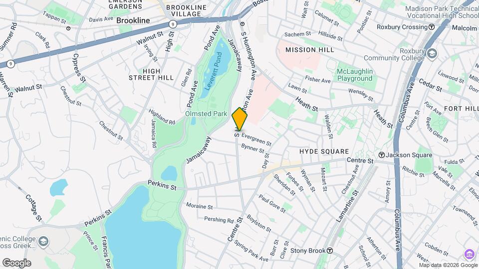 54 Evergreen St Mapa y Detalles de la Ubicación