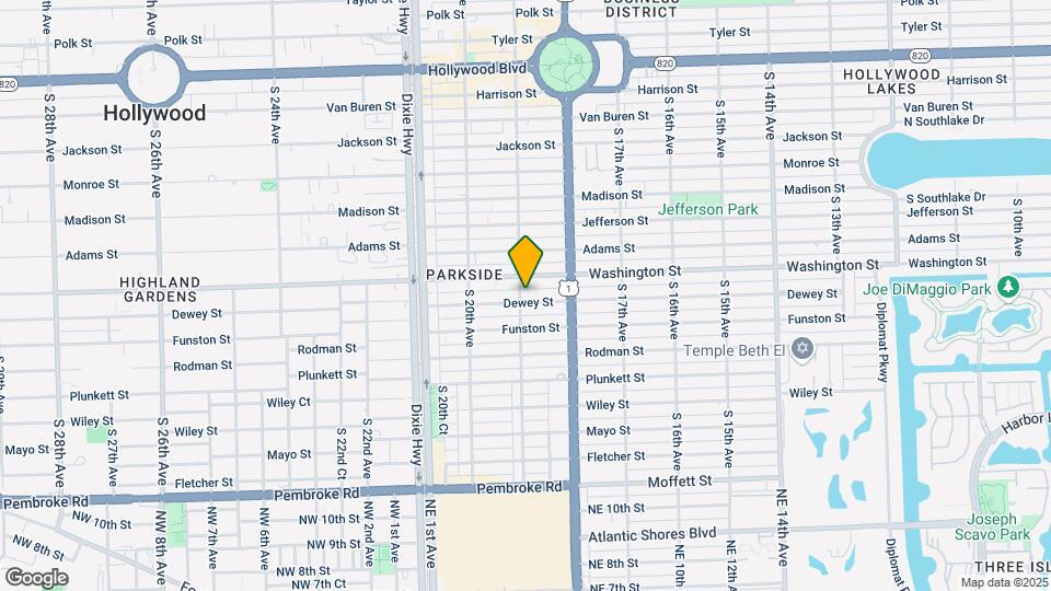 1849 Dewey St Map and Location Details