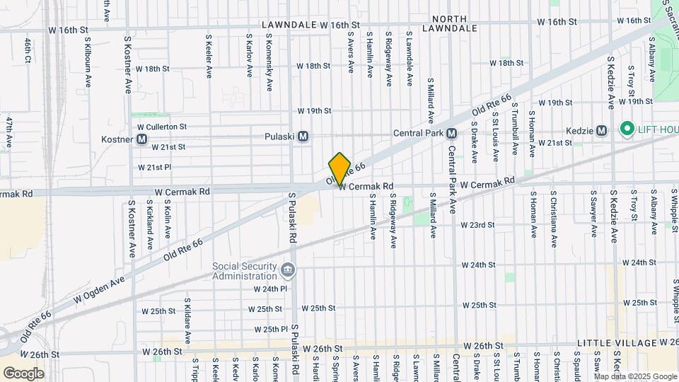 3851 W Cermak Rd Mapa y Detalles de la Ubicación