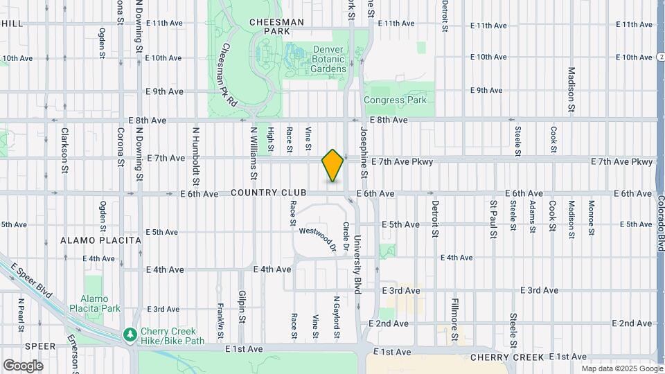 610 N Gaylord St Map and Location Details