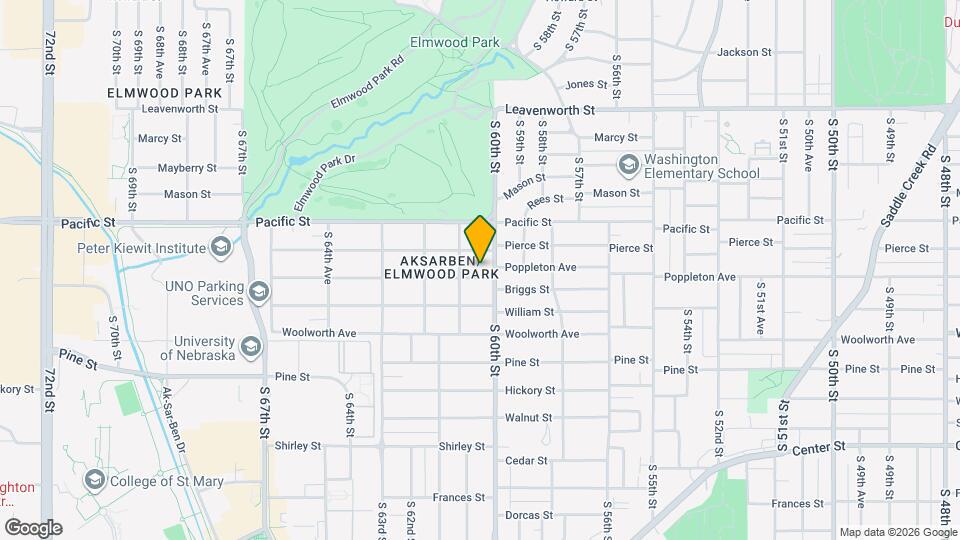 6014 Poppleton Ave Map and Location Details