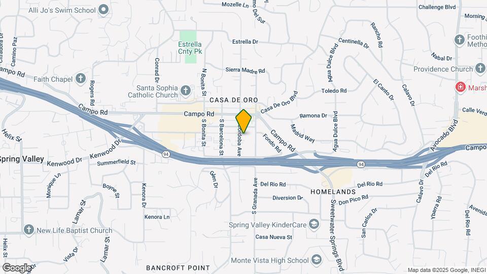 3651 S Cordoba Ave Map and Location Details