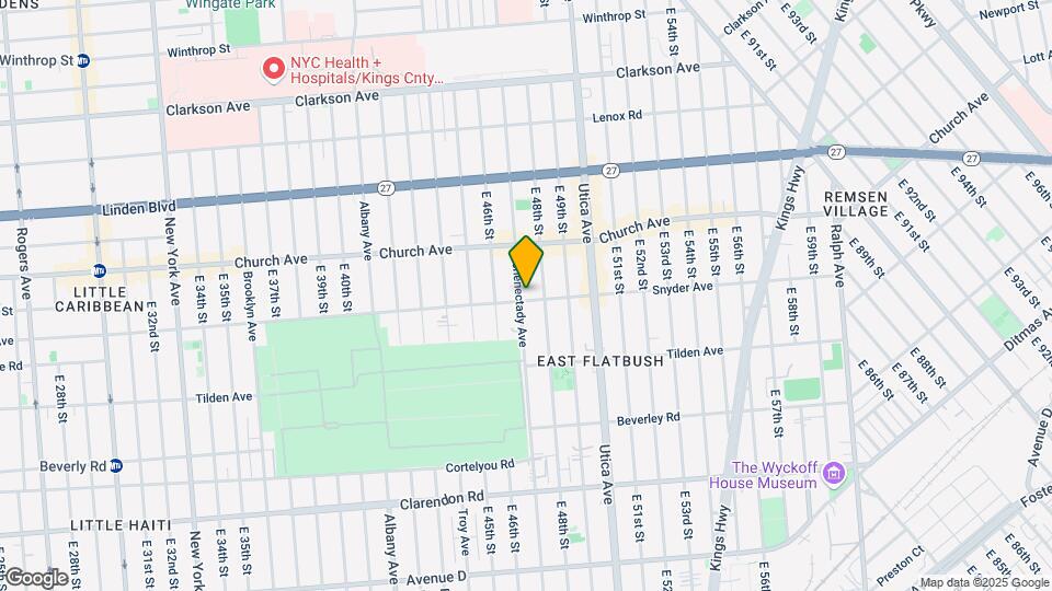 4701 Snyder Ave Mapa y Detalles de la Ubicación