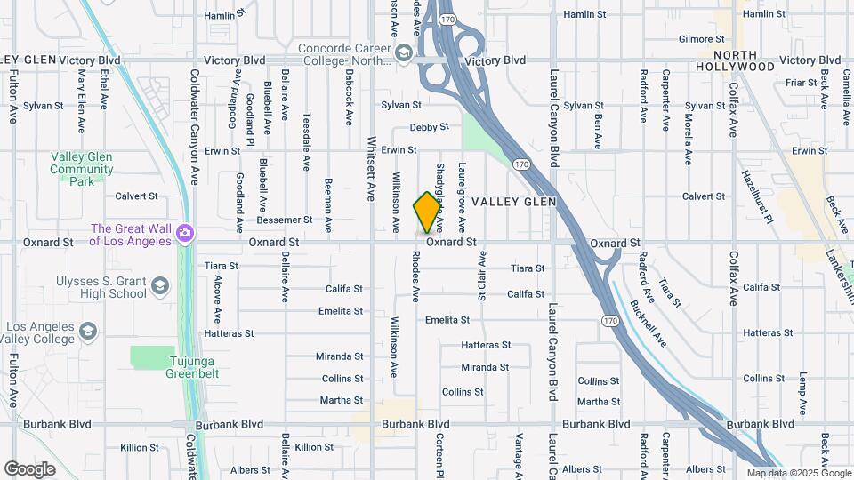 12351 Oxnard St, Unit B Mapa y Detalles de la Ubicación