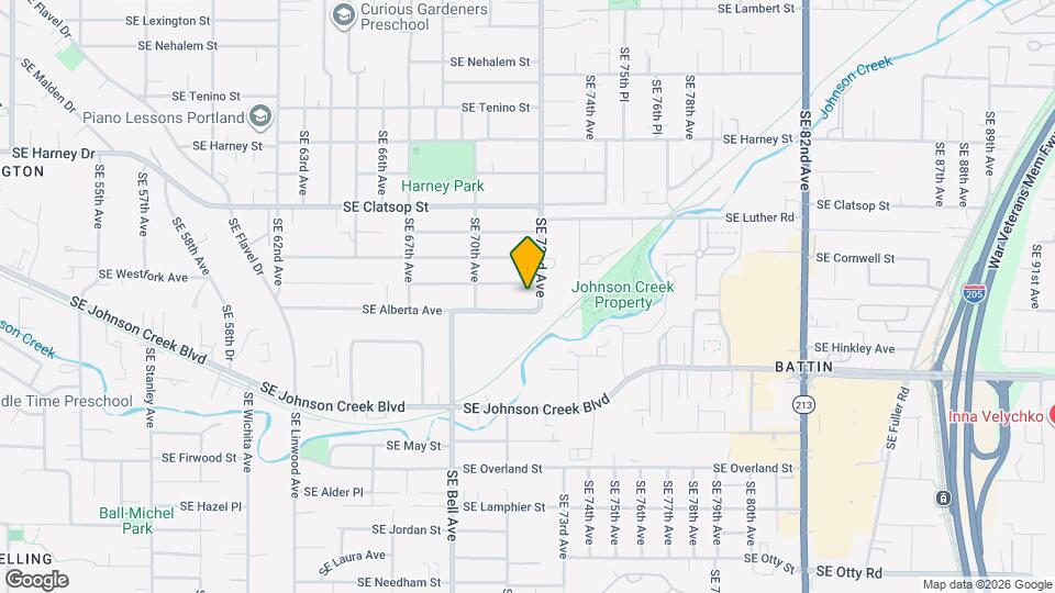7118 SE Fern Ave Map and Location Details