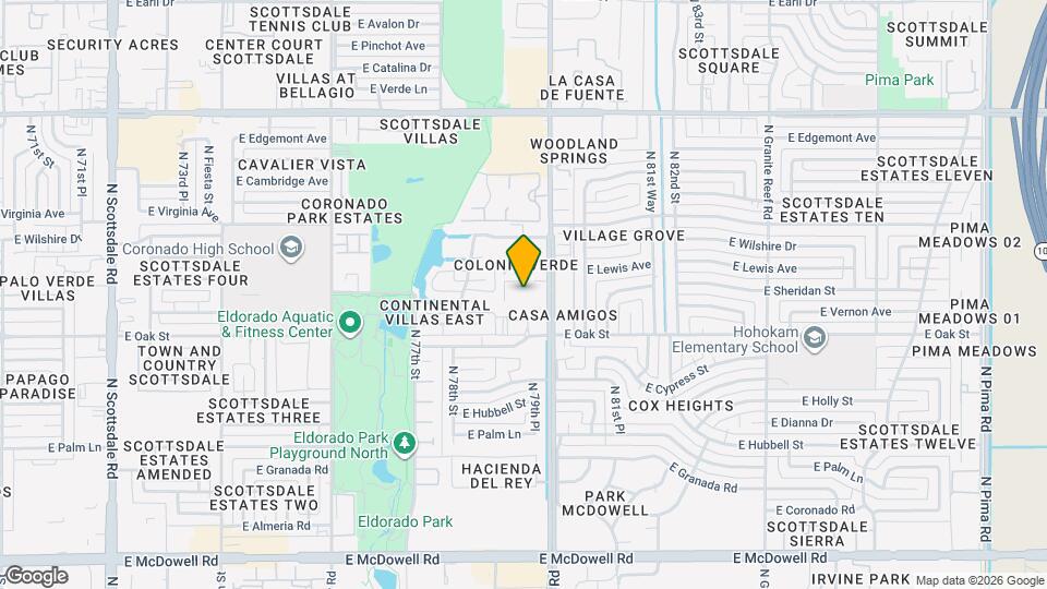 2361 N 79th Pl Map and Location Details