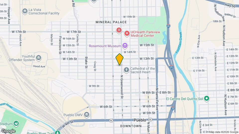 1125 N Greenwood St Map and Location Details