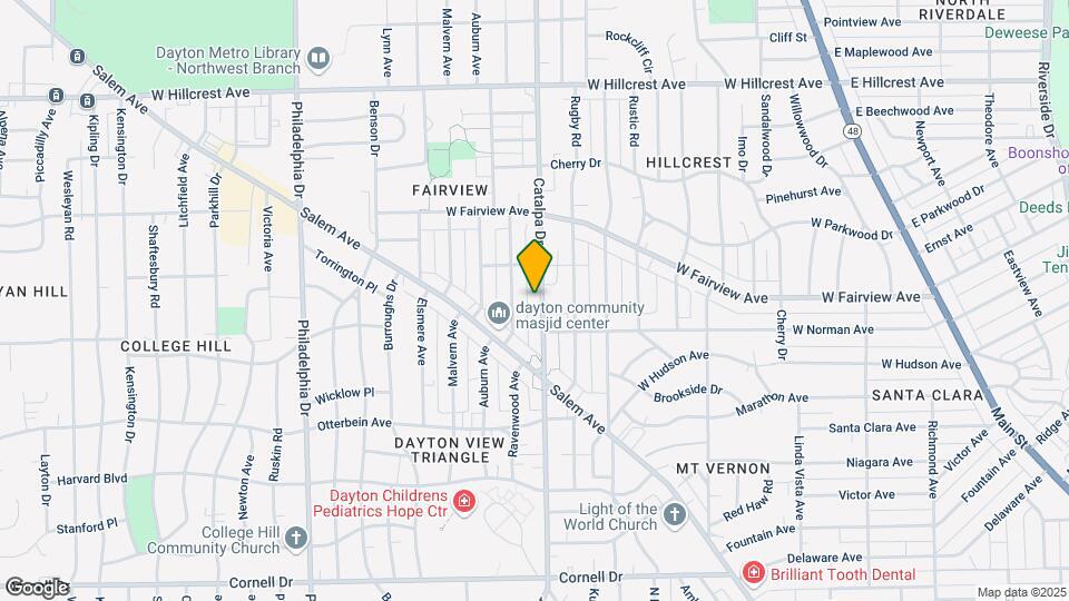 2025 Catalpa Dr Map and Location Details