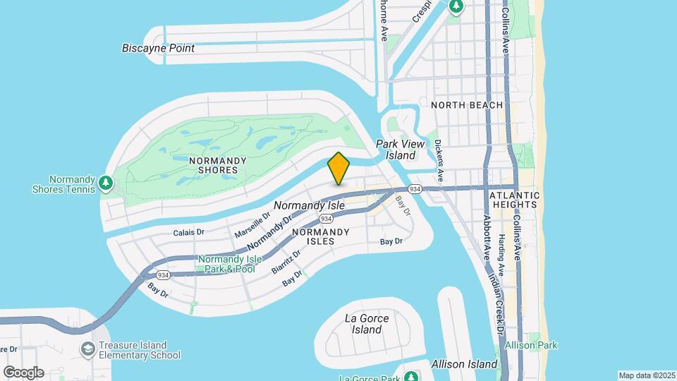 1175 Normandy Dr Map and Location Details