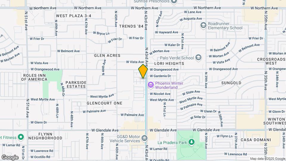7328 N 43rd Dr Mapa y Detalles de la Ubicación