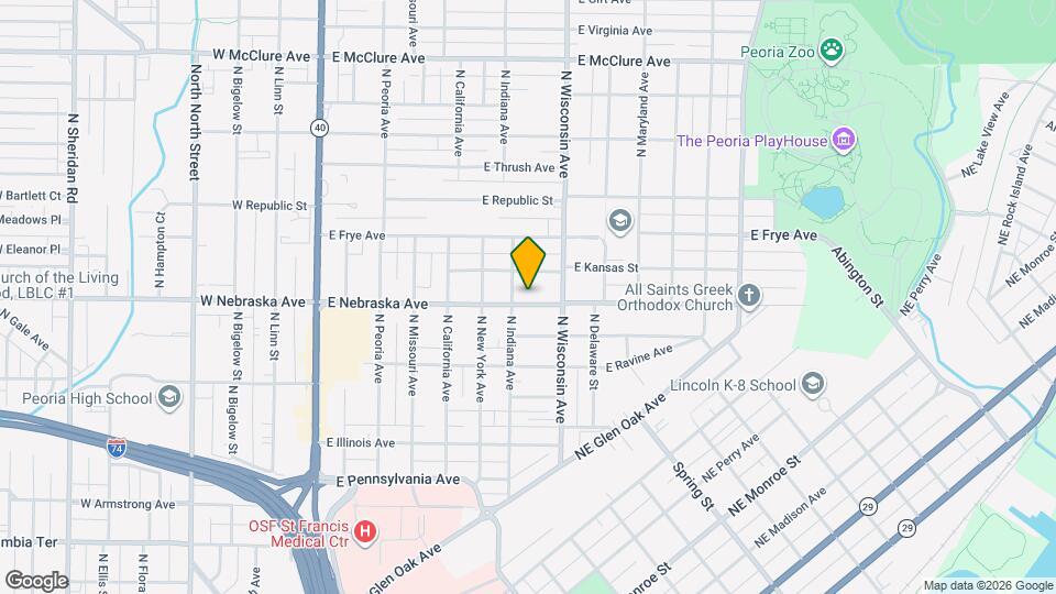 707 E Nebraska Ave Map and Location Details