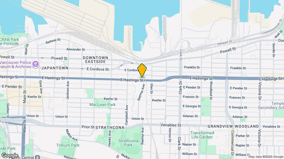 983 E Hastings St Map and Location Details